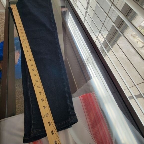 3 / $30 Old Navy Jeans Womens 10‎ Dark Blue Skinny Denim Cotton Blend - Picture 9 of 11